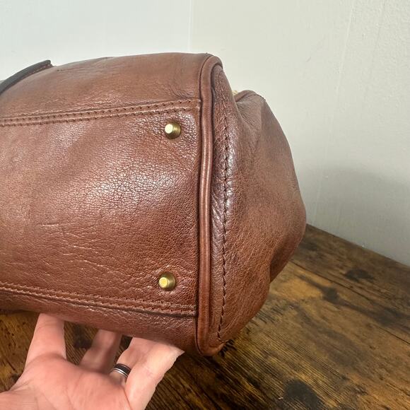 Vintage Chloe Paddington Leather & Tweed Satchel Bag Large Authentic - Picture 11 of 16